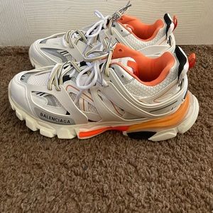 Balenciaga Track Runner White and Orange (NO LED)